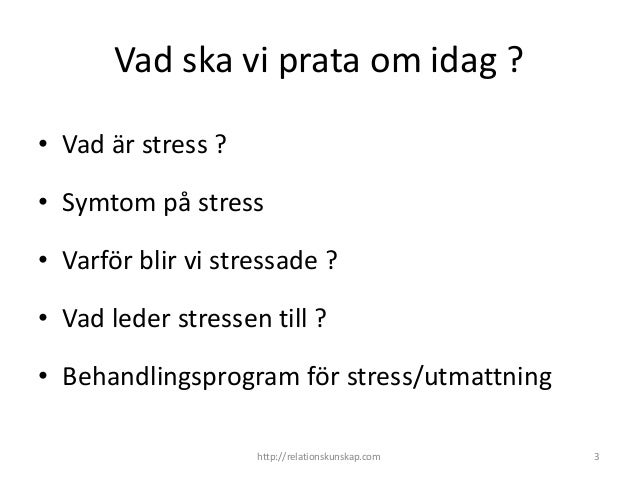 vad leder stress till vad leder stress till